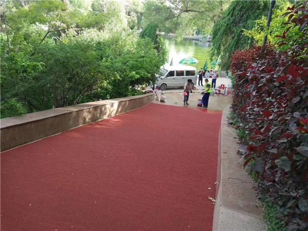 奉节彩色路面施工